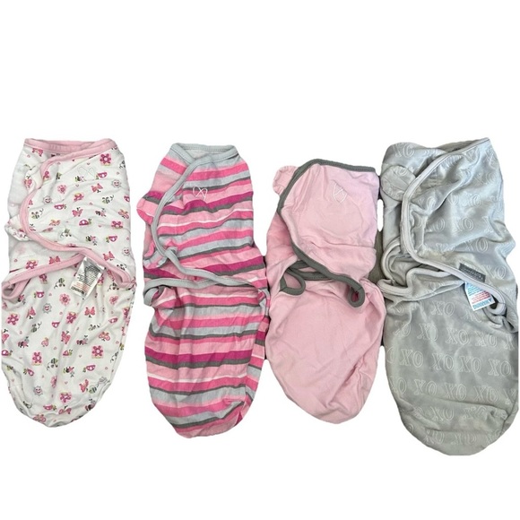 Lot Of 7 Swaddle Me Swaddles And Misc. Sleep sacks Size 0-6 Months - Picture 1 of 12